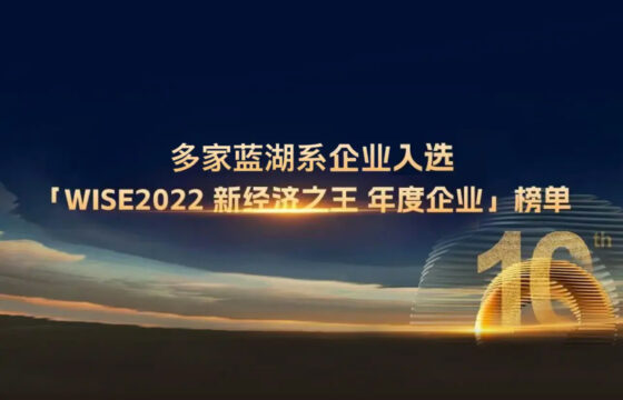 多家蓝湖系企业入选「WISE2022 新经济之王 年度企业」榜单