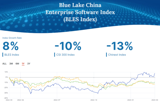 Blue Lake Observations from Recent Quarter Enterprise Software Index Changes (March.2023）
